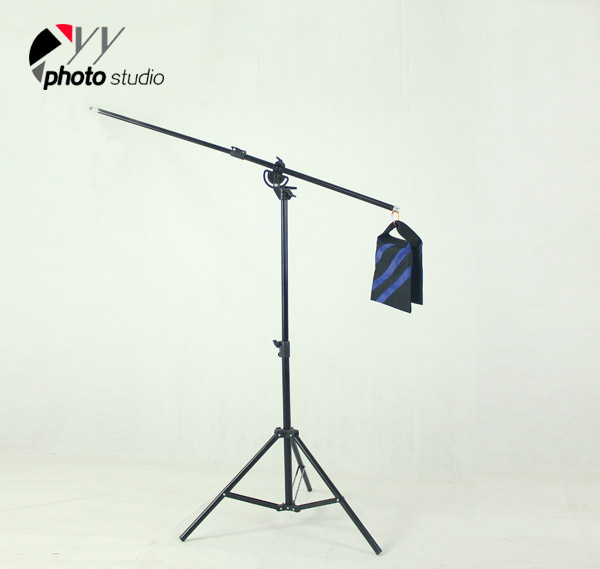 Heavy Duty 2-in-1 Rotatable Studio Boom Stand / Light Stand 12lb Load with Sandbag, BOOM KIT YS513