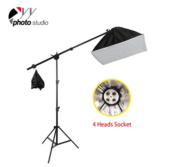 Photo Studio Video Continuous 4 Bulbs Head Lighting Kit, KIT 008