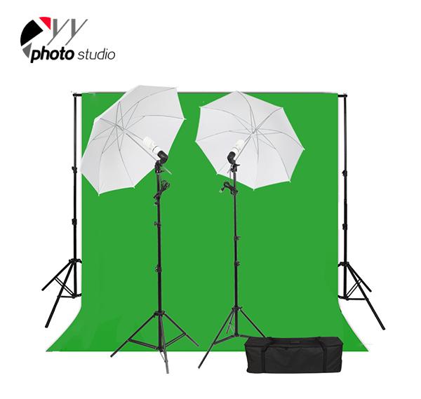 Photo Studio Umbrella Continuous Lighting Kit with Support System, KIT 031