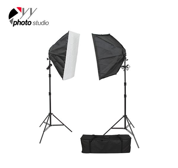 Photo Studio Video Softbox Continuous Lighting Kit with Support System, KIT 033