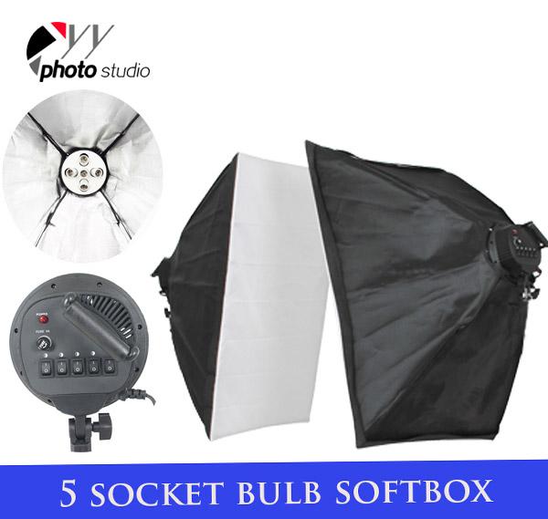 Photo Studio Softbox Only for 5 Head Continuous Lighting Socket, YB206