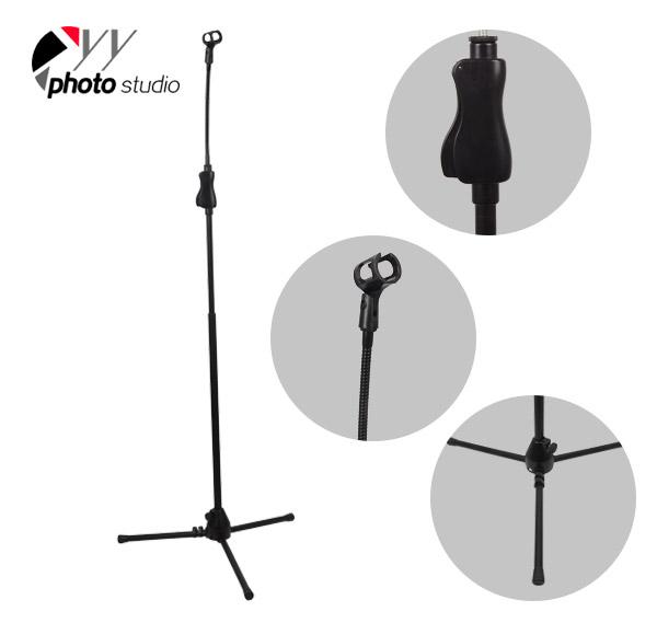 Tripod Base Microphone Stand with Flex Arm and Microphone Holder YS523